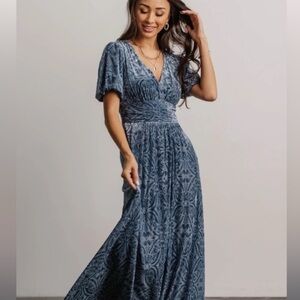 Blue Velvet Gown Baltic Born | L